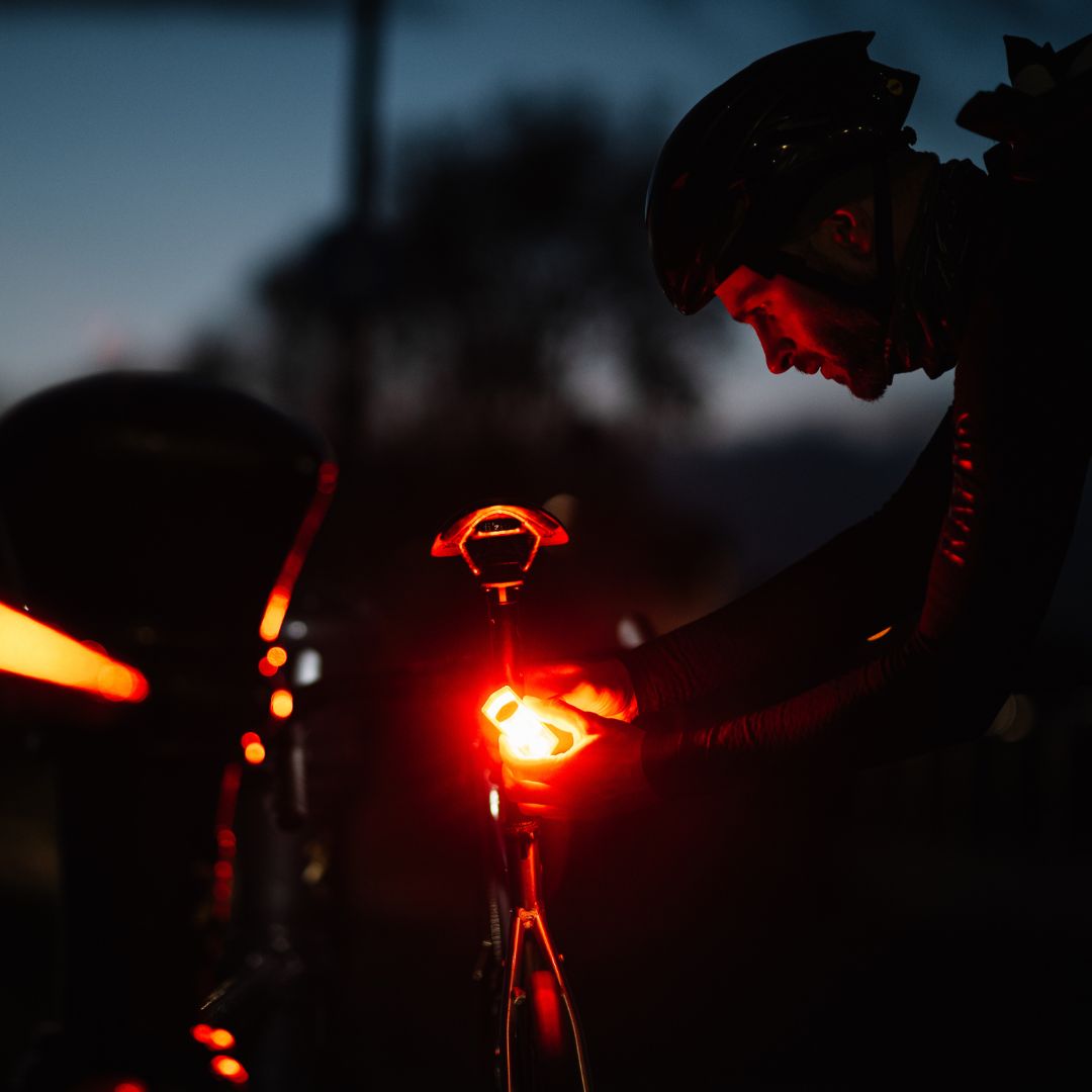 Picture of See.Sense Customer holding See.Sense ICON3 Rear Bike Light