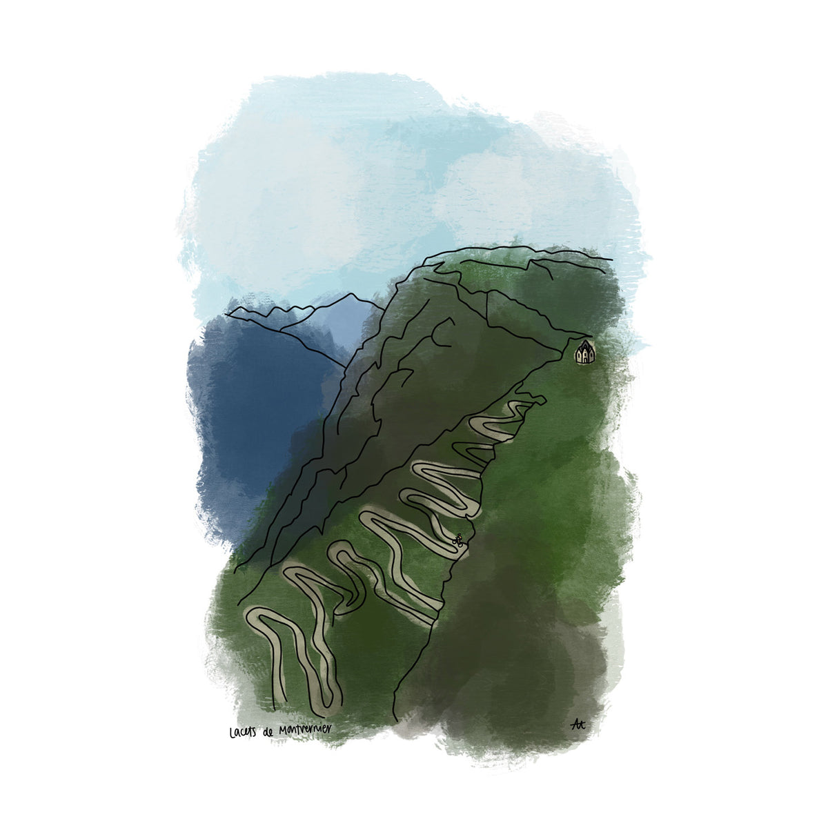 See.Sense 'Famous Climbs' Cycling Prints