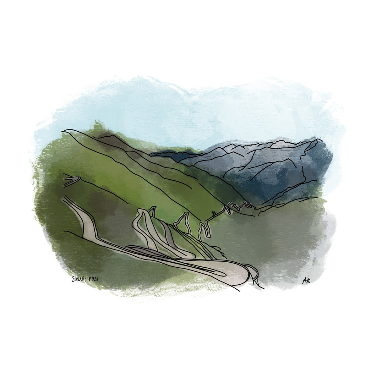 See.Sense 'Famous Climbs' Cycling Prints